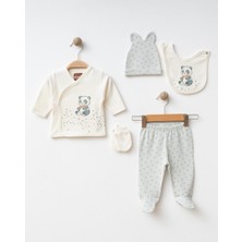 Albimini 12597 Zıbın Seti 5li Ayı Desenli