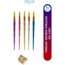 Misyul Tırnak Desen Fırçası Nail Art Fırça Tırnak Süsleme Fırça Seti