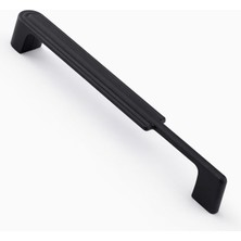 Badem10 Yıldız 160 mm Siyah Metal Kulp Mobilya Çekmece Dolap Kapak Kulpu Dayanıklı Kulbu Kulpları Siyah