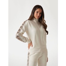 Guess Yan Şerit Logolu Sweatshirt V2YQ16KB3P2