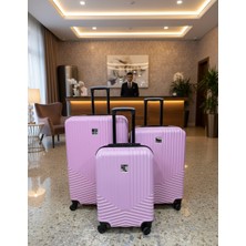 CDS 3’lü Valiz Seti | Büyük Orta Kabin Boy | Kırılmaz Valiz Seti