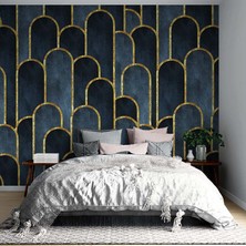 Grown Altın Şeritli Modern Kemerler Duvar Kağıdı