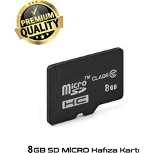 Giyitec Micro Sd Tf Hafıza Kartı -Telefon, Drone, Kamera Uyumlu + Sd Adaptör Hediyeli 8gb