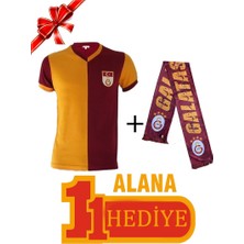Galatasaray Orijinal Metin Oktay T-Shirt Kırmızı Renkli XS Beden Hediyeli Atkı ile