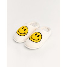 YUBİ - Gülen Yüz Emojili Kadın Ev Terliği