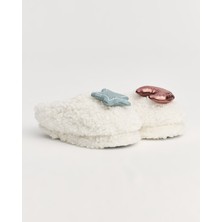 STAR - Yıldız ve Ay Desenli Çocuk Ev İçi Terlik