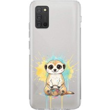 PrintiFy Samsung Galaxy A02S ile Uyumlu Splash Mirket Tasarımlı Şeffaf Silikon Kılıf