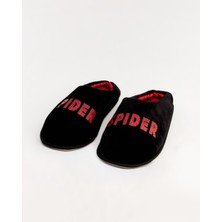 SPIDERMAN- T- Spider Yazılı Siyah Erkek Ev Terliği