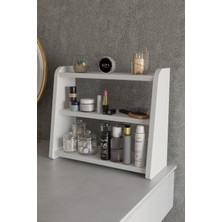 Alpa Ev Mobilya 3 Katlı Makyaj Organizer Rafı - Masa Üstü, Banyo ve Kozmetik Düzenleyici Stand