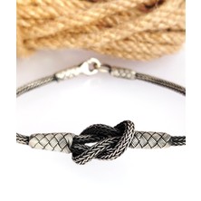 Keskin Gümüş 925 Ayar Gümüş Kazaziye Örgü Tasarım Trend Erkek Bileklik Doğum Günü Hediye