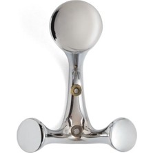 System 2030 Duvara Monte Portmanto Askılığı Krom Renk Çap 88 Mm