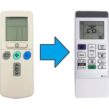 Tayfun Hitachi ile Uyumlu Model Rar-3u4 Rar-2p2 Rar-3u1 Rar-3u2 Rar-3u3 Klima Kumandası