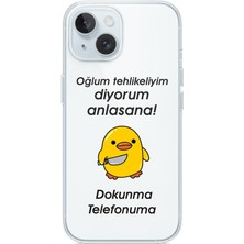 3gen Case İphone 13-İphone 14 Uyumlu Desenli Şeffaf Silikon Kılıf