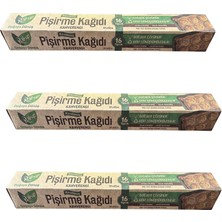 Roll-Up Ağartılmamış Doğal Kesimli Fırın Pişirme Kızartma Kağıdı - 42X37 Cm. - 16 Yaprak -3 Kutu