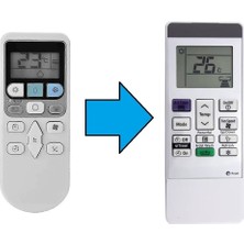 Tayfun Hitaci ile Uyumlu Klima Kumandası-Resimde Sağdaki Gönderilir