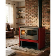 Goldfire Nova 11,5kw Odunluk ve Fırınlı Çelik Kuzine Soba