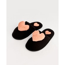 KABİ - Kalp Desenli Kadın Ev Terliği