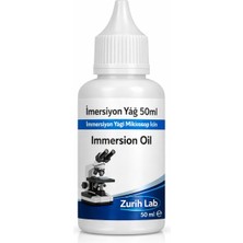 Zürih Ticaret ZURIHLAB İmersiyon Yağ 50ml - İmmersiyon Yağı Mikroskop İçin - Immersion Oil - Yüksek Kaliteli