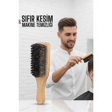 Marsilyan Ahşap Fade Fırça – Berberler Için Sıfır Kesim ve Makine Temizleme Fırçası
