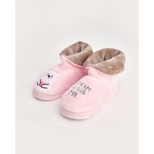 BEEA - Ayıcıklı Pembe Kadın Panduf