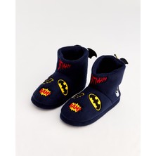 BATMAN- S - Batman Yazılı Lacivert Erkek Panduf