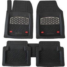 Ekolmaks Peugeot 307 Sw Uyumlu Universal Derin Havuzlu Paspas Krom Karbon