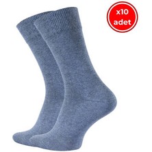 Meristanbul Business Çorap, 5 Adet, 39-43, Yumuşak, Pamuklu, Açık Mavi