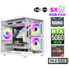 Xaser Astra X120 Ryzen 5 5600X 16GB Ram 512GB M.2 Nvme SSD 8gb RTX5060 Oyuncu Tavsiye Sistem