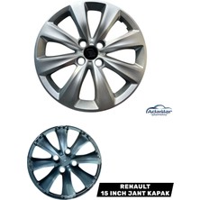 İTHAL Renault 15 Inch Jant Kapak Armalı Takım (4 Bijonlu Araçlar Için Uyumlu)