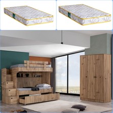 Setay Ranza, Viva Yavrulu Ranza 3 Kapaklı Dolap + 2 Comfort Yatak