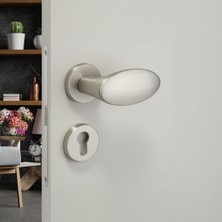 Oberon Rozetli Kapı Kolu Saten Rengi Yale - Hha236Ro12Y Nbm