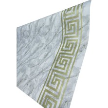 Ünal File Mermer Desen Masa Örtüsü 140X150 cm Elyaf Tabanlı Yeni Model Masa Örtüsü
