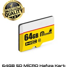 Giyitec Micro Sd Tf Hafıza Kartı -Telefon, Drone, Kamera Uyumlu + Sd Adaptör Hediyeli 64GB