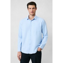 Kiğılı Uzun Kol Regular Fit Klasik Yaka Pamuklu Kolay Ütülenebilir Cepli Oxford 4 Mevsim Gömlek