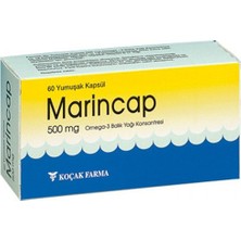 Ülker Marincap 500 mg 60 Yumuşak Kapsül Omega-3 Balık Yağı İçeriği ile Zengin Besin Takviyesi