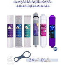 Nefa Tüm Açık Kasalara Uygun, 6 Aşamalı, -Orp Hidrojen Alkali- Ph 'canlı Su Teknolojisi' Destekli