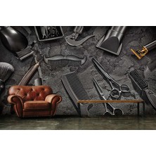 Grown Modern Erkek Kuaför Berber Aletleri Duvar Kağıdı