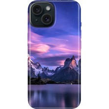 Grabono iPhone 13 - 14 Kılıf Renkli Tpu Uv Baskılı Desenli Silikon Kuzey