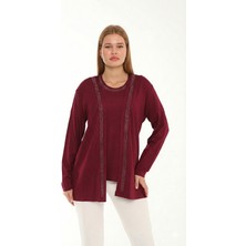 Lanze Merserize Ikili Takım Ceket ve Bluz