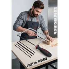 Tp Bfs Profesyonel El Testeresi Kıl Testere + 5 Bıçak  Çok Amaçlı Hassas Ahşap/metal Kesim Bıçakları