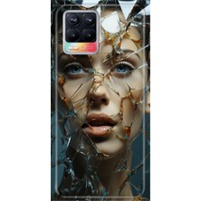 Grabono Realme 8 / Realme 8 Pro Kılıf Kılıf Renkli Esnek Silikon Temalı Desenli Tpu Cam Kırığı