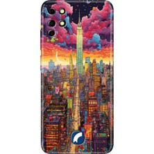 Grabono Reeder S19 Max Kılıf Desenli Designer Baskılı Silikon Kapak Retro Newyork