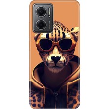 Grabono Xiaomi Redmi Note 11E Kılıf Renkli Özel Temalı Desenli Silikon Tpu Tiger