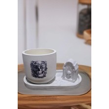 CZMD Urban Grave Ritual Set – Kokulu Mum & Taş Kurukafa Biblo