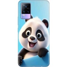 Grabono Vivo V21 Kılıf Resimli Desenli Özel Tasarım Silikon Panda