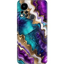 Grabono Infinix Hot 11S Uyumlu Kılıf Renkli Tpu Silikon Keskin Ametist