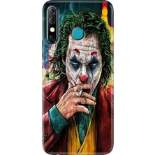 Grabono Infinix Hot 8 Kılıf Baskılı Kaliteli Esnek Rubber Jokker