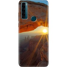 Grabono Tcl 20 Se Kılıf Baskılı Silikon Renkli Resimli Arka Kapak Sun