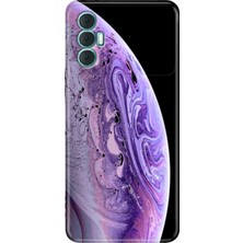 Grabono Tecno Spark 8 Pro Kılıf Renkli Silikon Kapak World