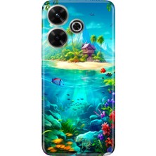 Grabono Xiaomi Redmi 13 4g Kılıf Renkli Tpu Baskı Silikon Island